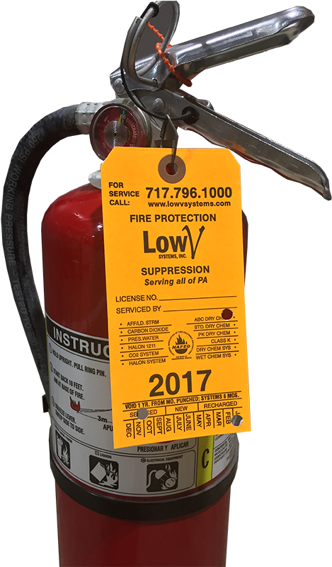 Fire Extinguisher Inspection Tag2017 PNG
