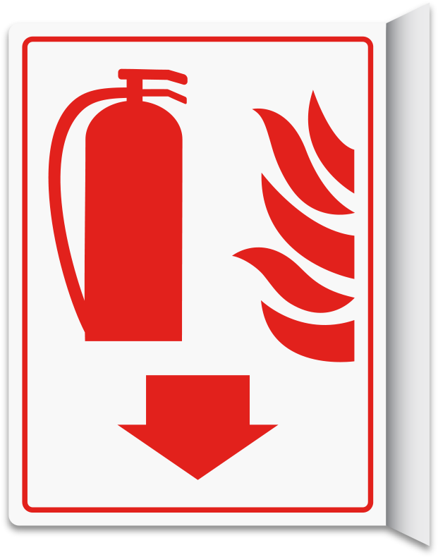 Fire Extinguisher Sign PNG