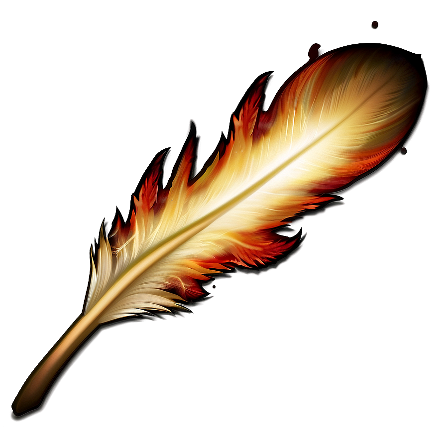 Fire Feather Border Png 06212024 PNG