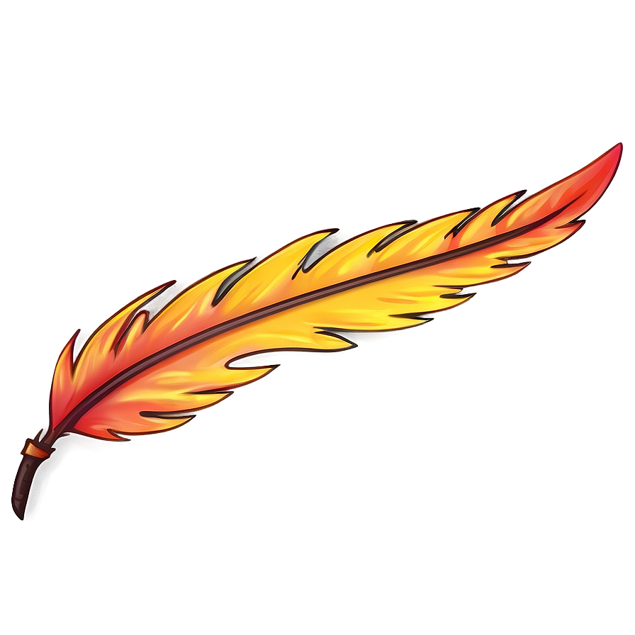 Fire Feather Border Png 06212024 PNG