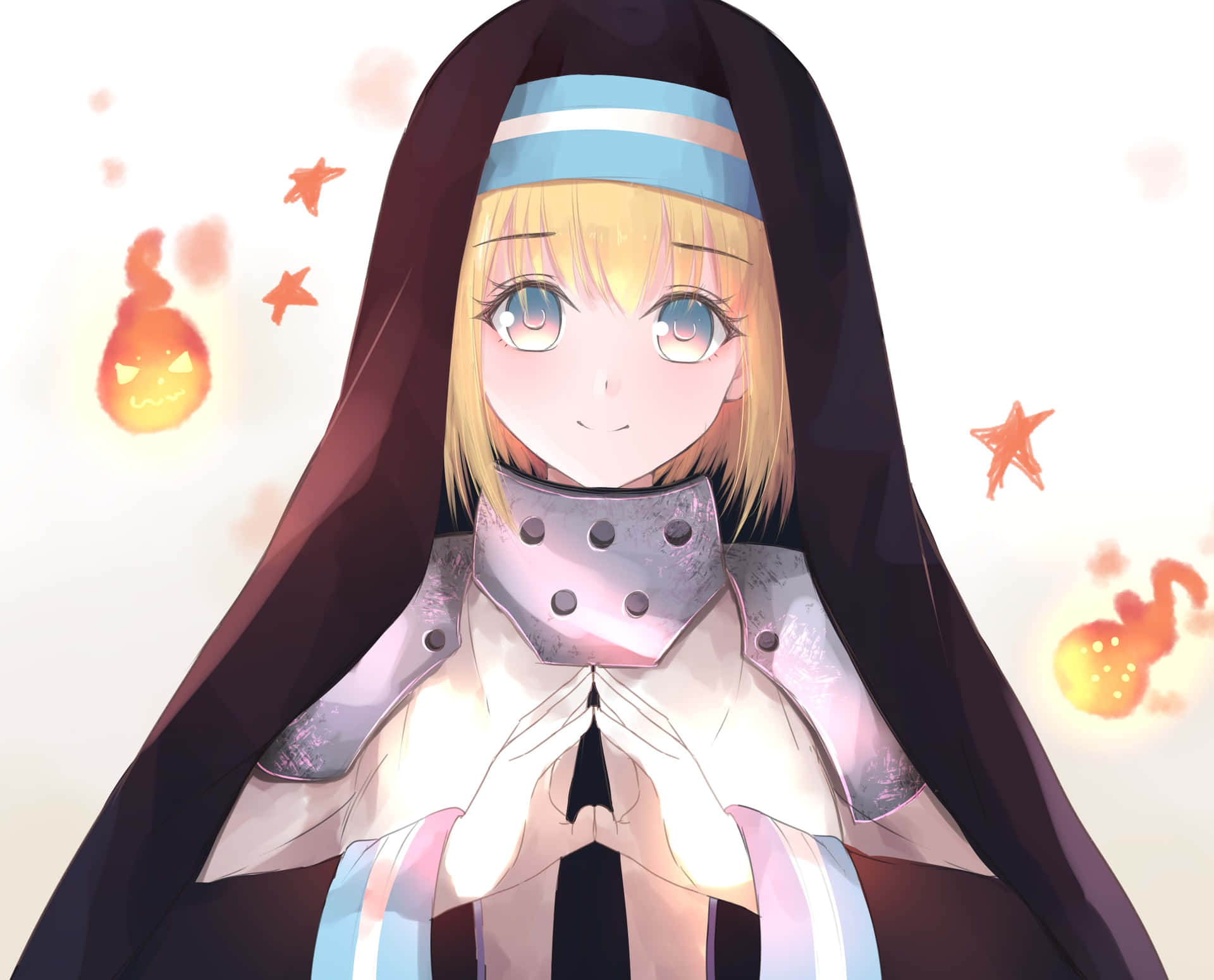 Karya Seni Anime Iris Dari Fire Force Wallpaper