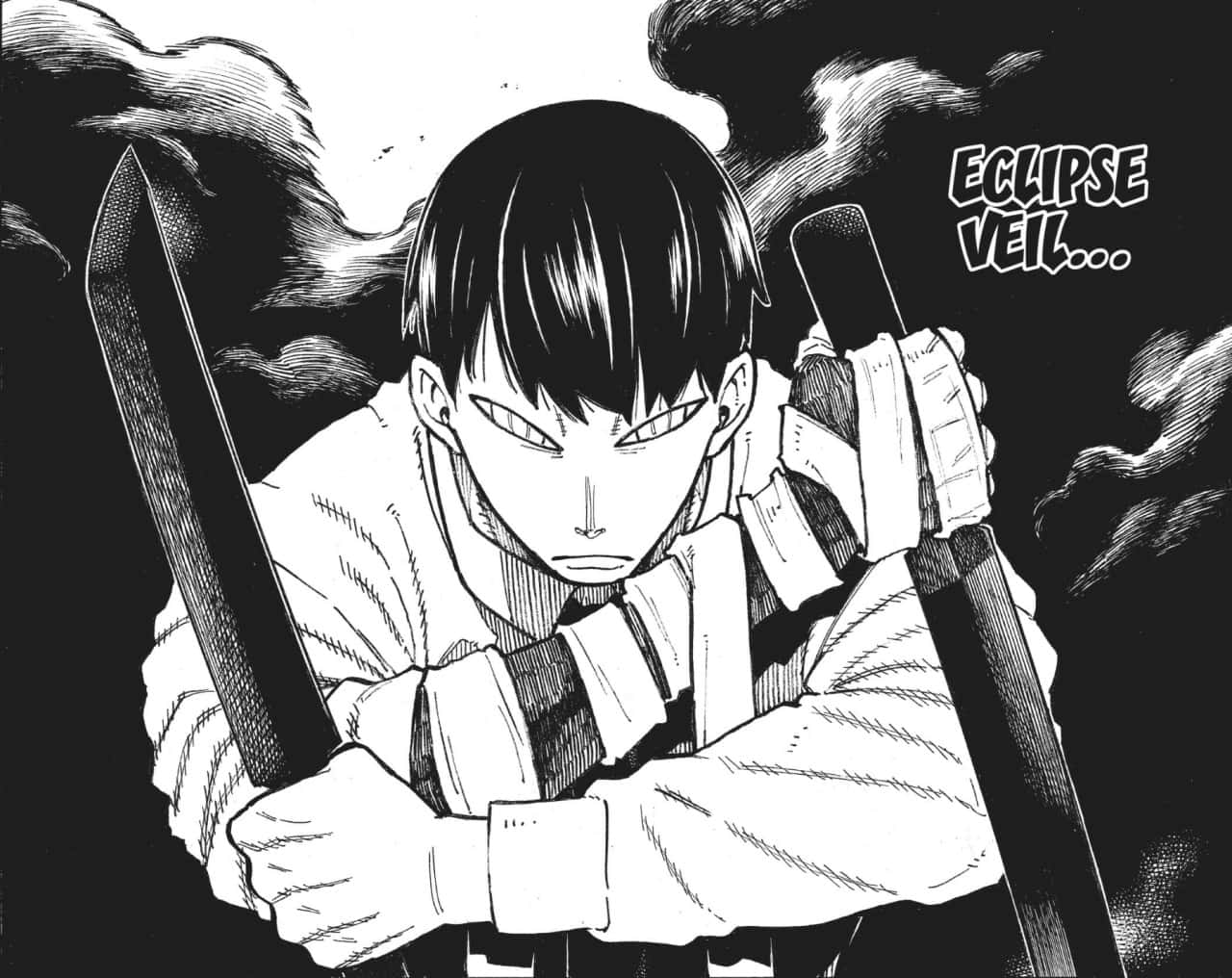 Fire Force Kurono Eklipsedekke Bakgrunnsbildet