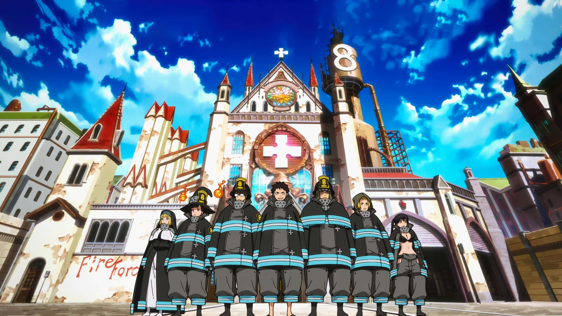 Fire Force The Holy Sol Temple Picture