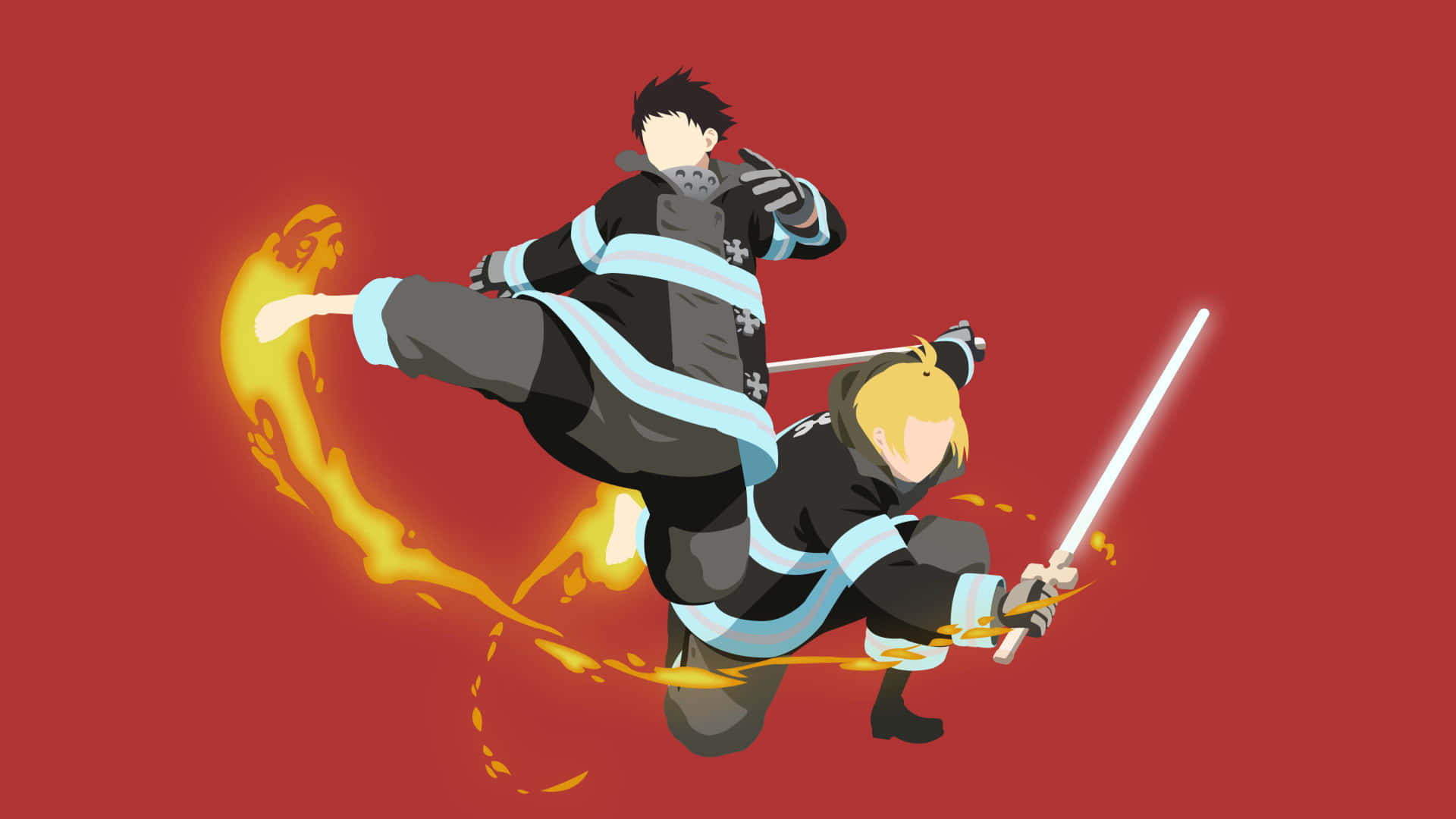 Minimalist Arthur And Kusakabe Fire Force Picture