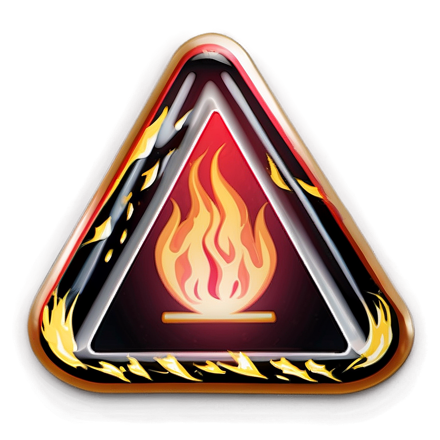 Download Fire Hazard Warning Png C | Wallpapers.com