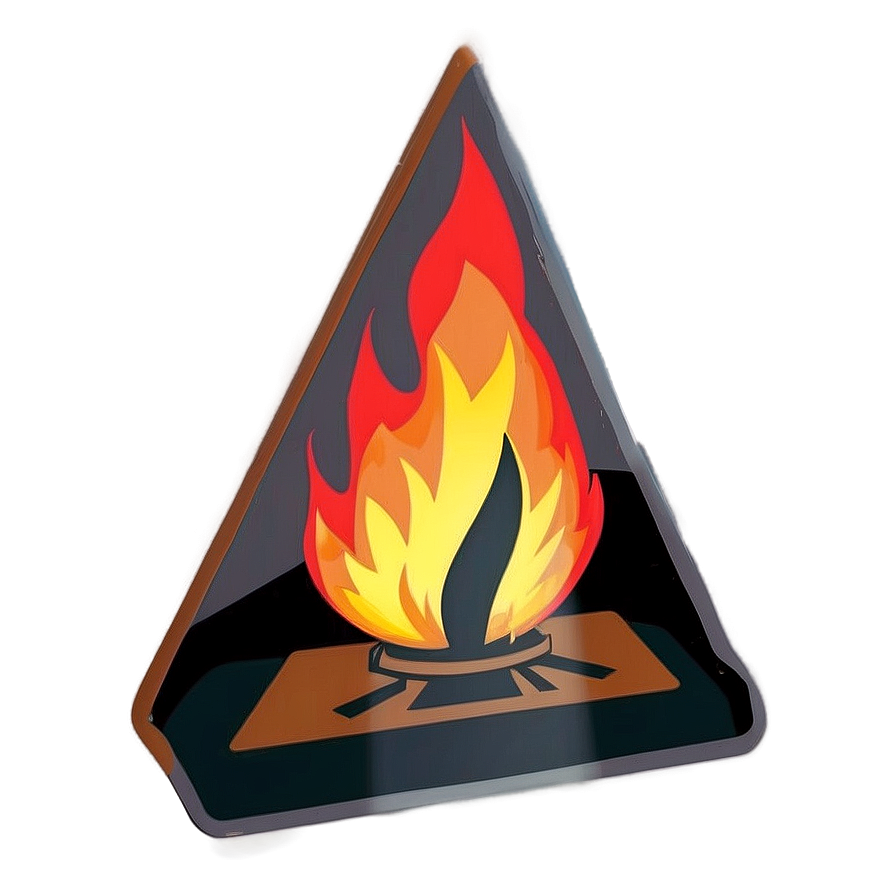 Download Fire Hazard Warning Png D | Wallpapers.com