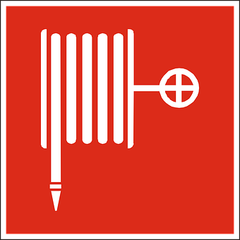 Fire Hose Sign Icon PNG