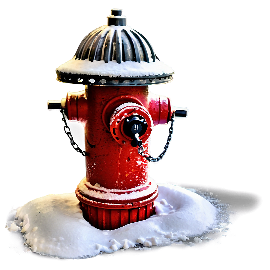 Fire Hydrant In Snow Png Dpm70 PNG