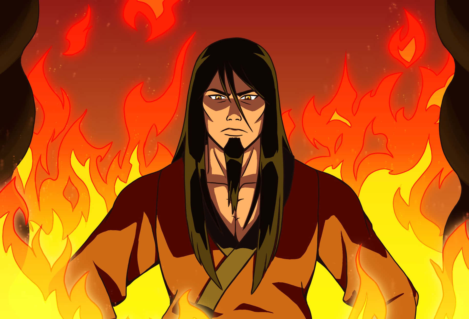 Fire Lord Ozai Latar Belakang Api Wallpaper