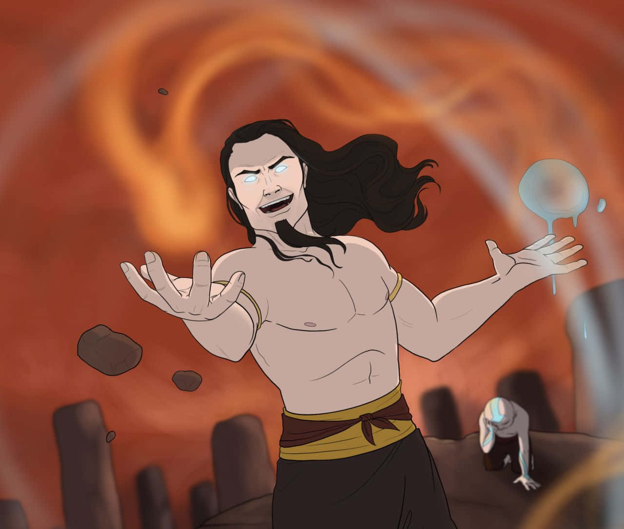 Fire Lord Ozai Kraftvisning Bakgrunnsbildet