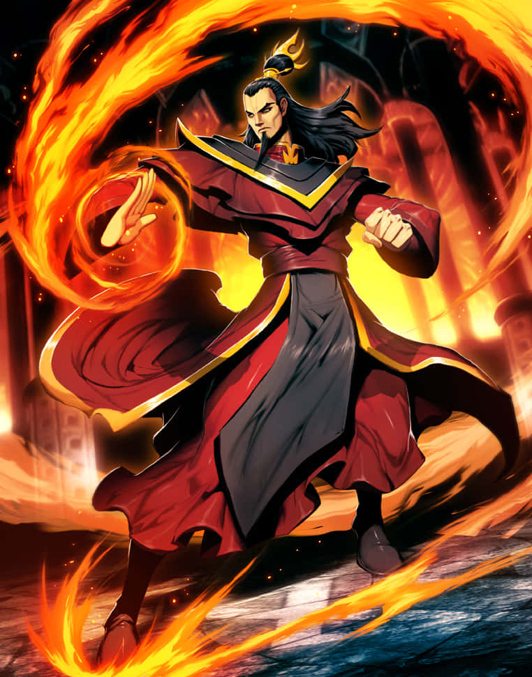 Fire Lord Ozai, The Ultimate Antagonist In Avatar: The Last Airbender Wallpaper