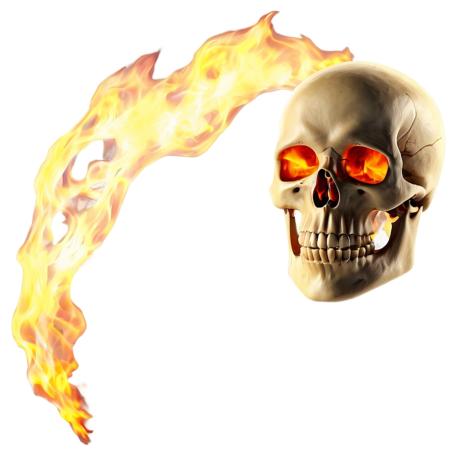 Fire Skeleton Png 05032024 PNG