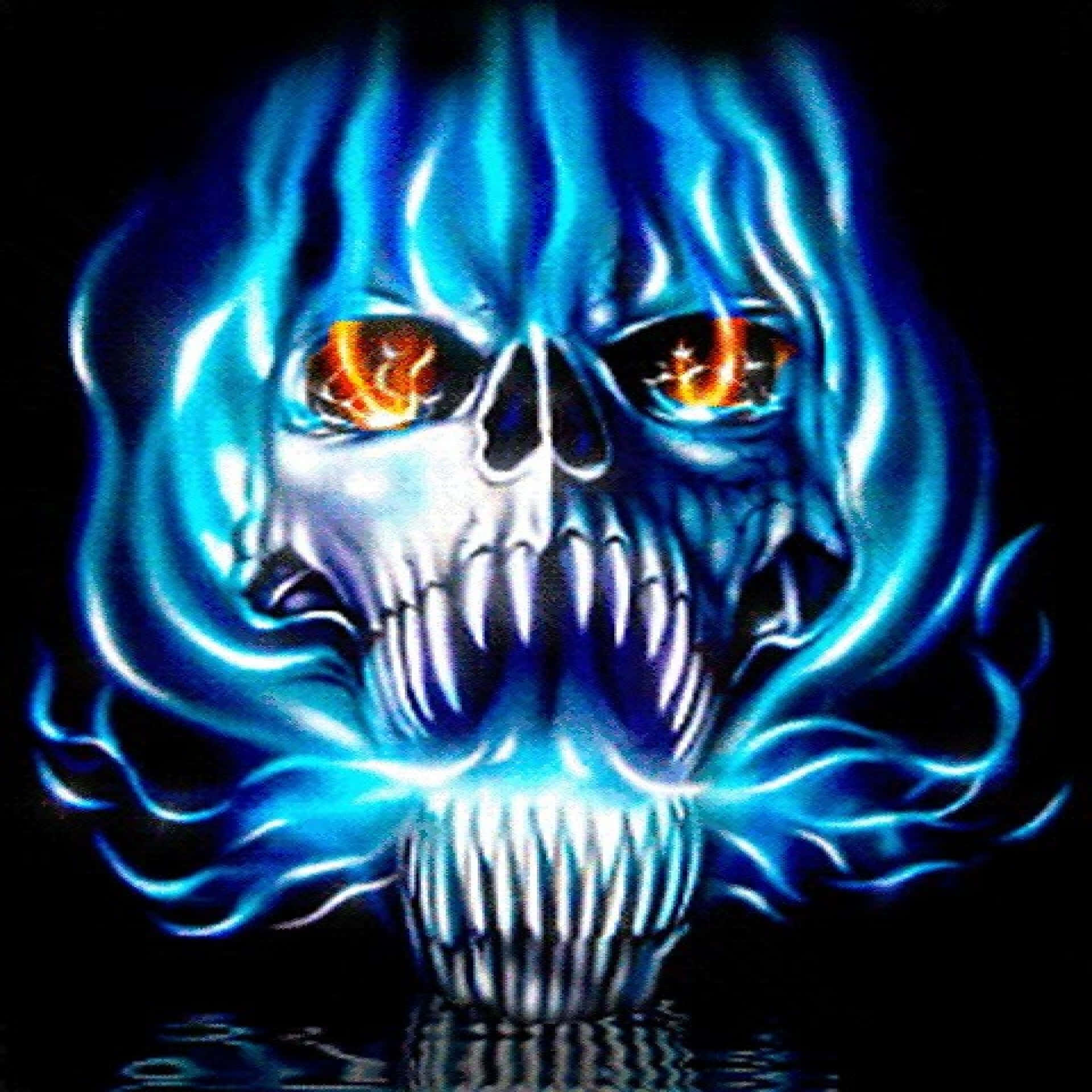 Download Fire Skull Wallpaper 