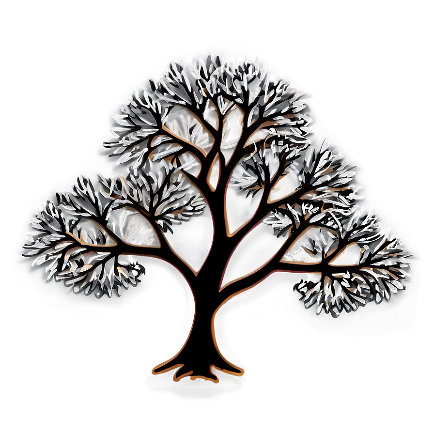 Fire Tree Sketch Png Lkf69 PNG