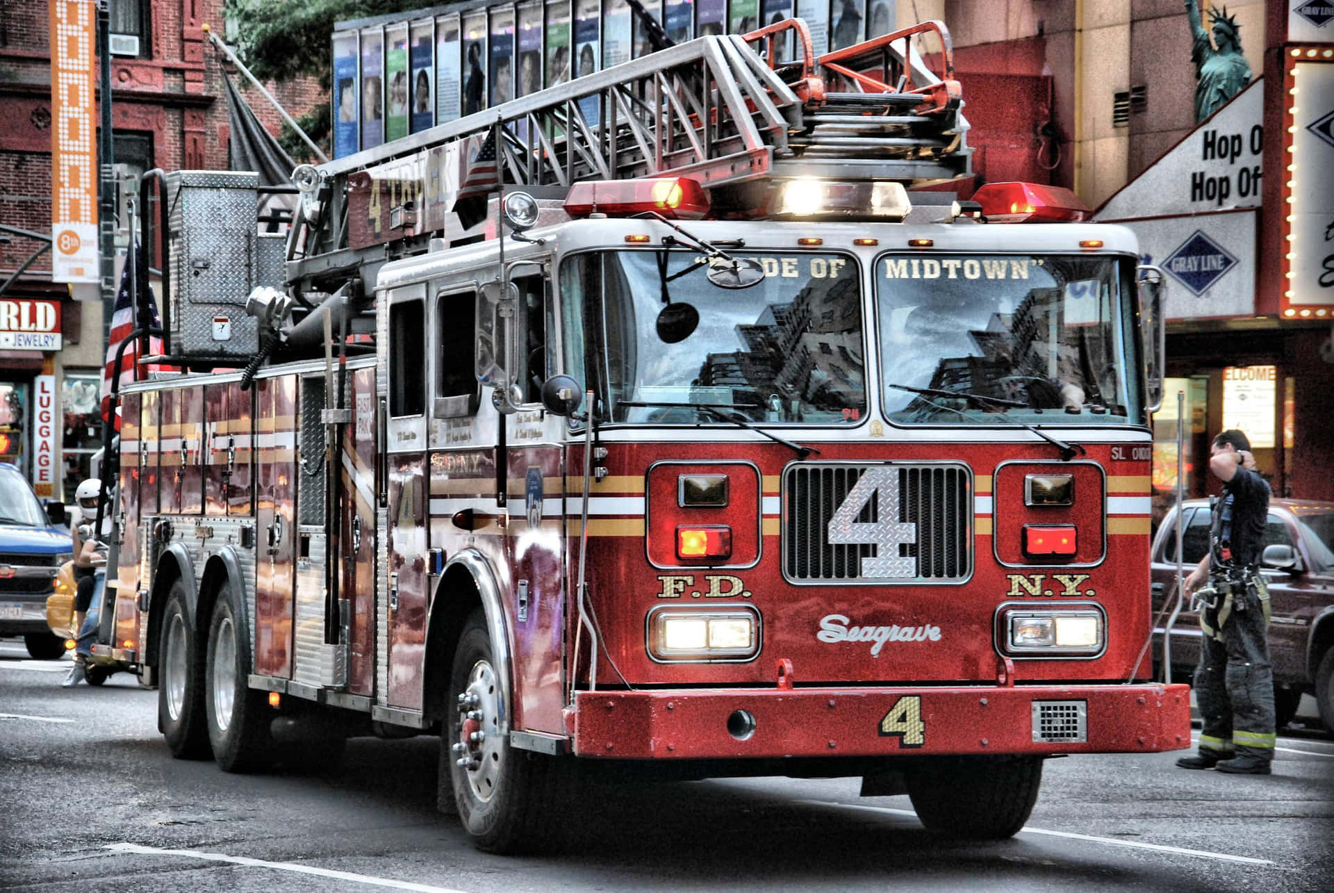 Fire Truck Readiness to Respond Wallpaper