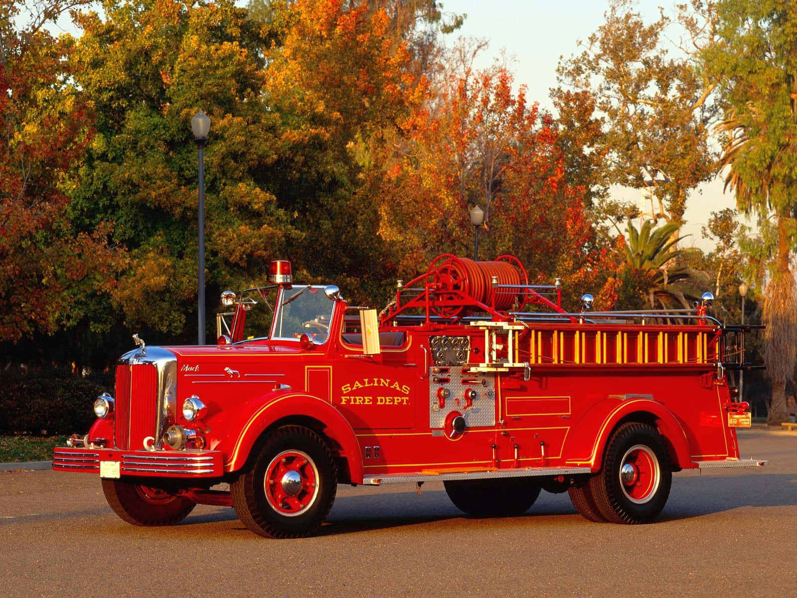 A Red Fire Truck