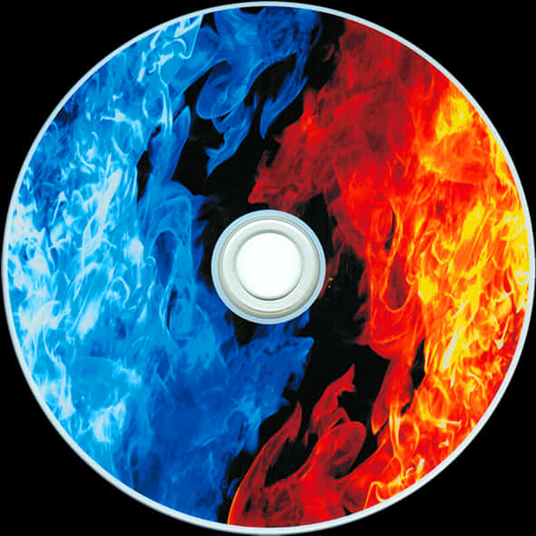 Fireand Ice C D Design PNG