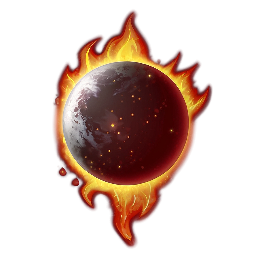 Download Fireball Emoji Art Png 05042024 | Wallpapers.com