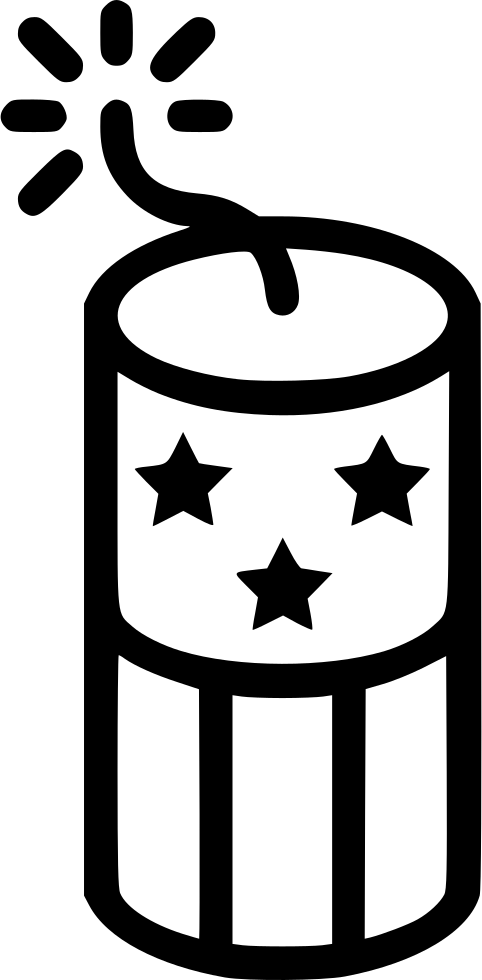 Firecracker Icon Outline PNG