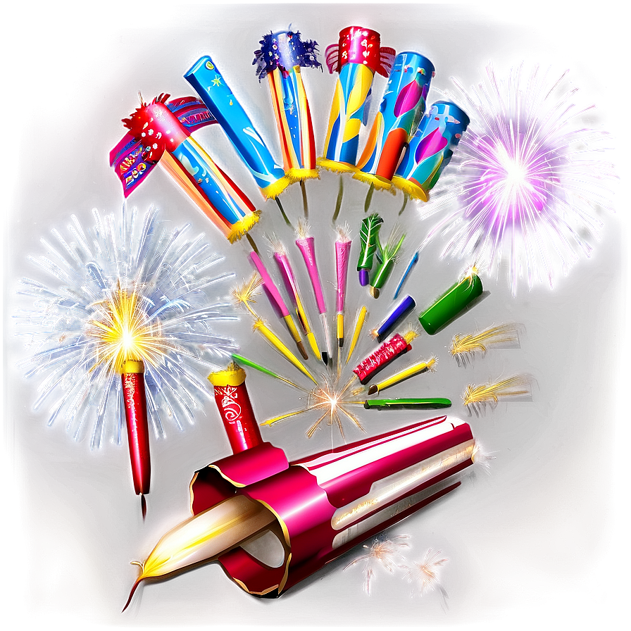 Firecrackers Festival Atmosphere Png 06242024 PNG