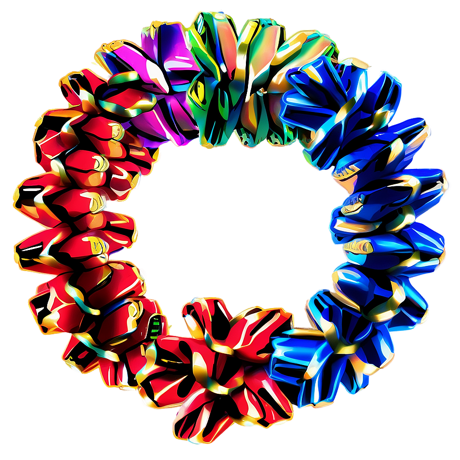 Firecrackers Festive Garland Png 06242024 PNG