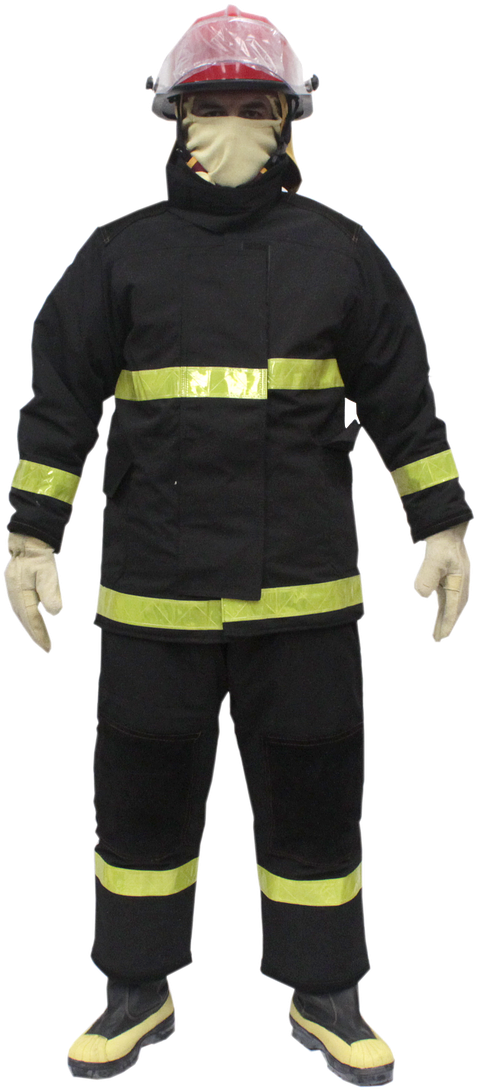 Firefighter Full Gear Display PNG