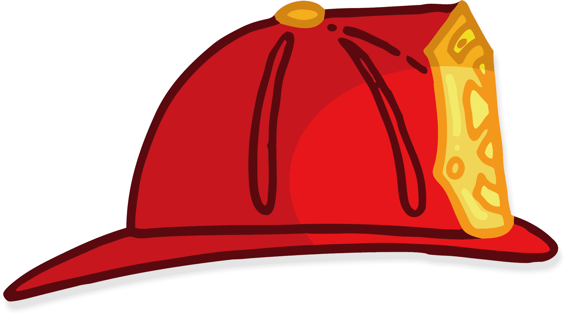 Firefighter Helmet Cartoon PNG