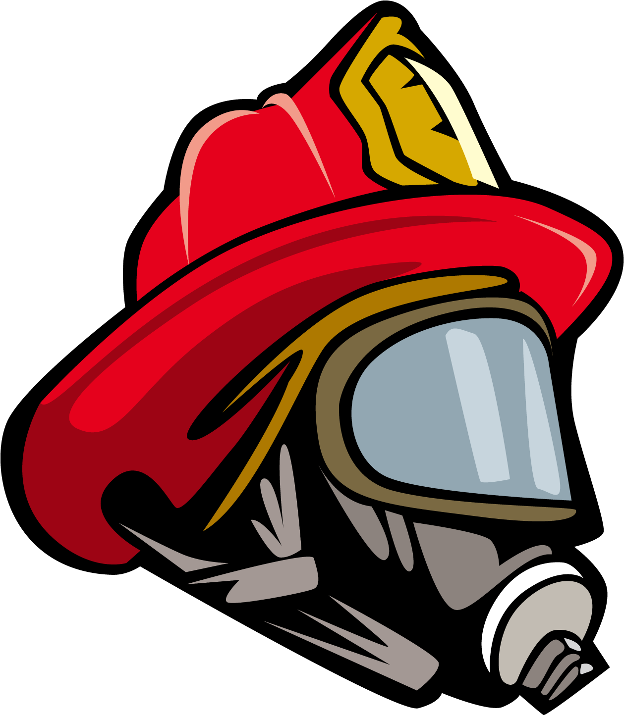 Firefighter Helmet Illustration PNG