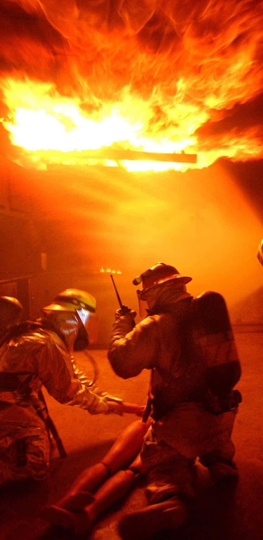 Feuerwehrtelefon Hazmat-training Hintergrundbild Wallpaper