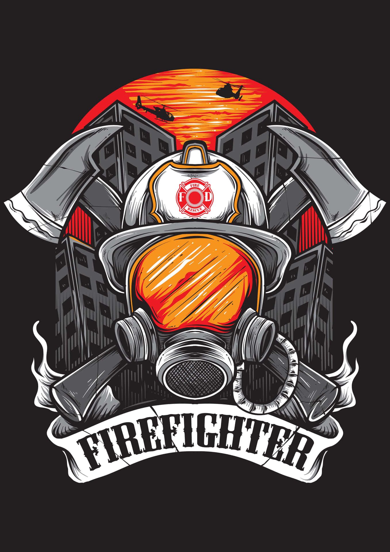 Coraggioe Dedizione Nel Fronteggiare Il Pericolo - Un Pompiere