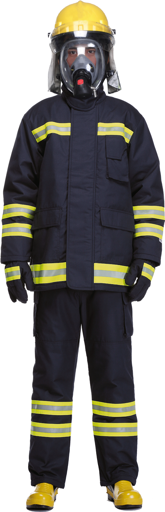 Firefighterin Full Gear PNG