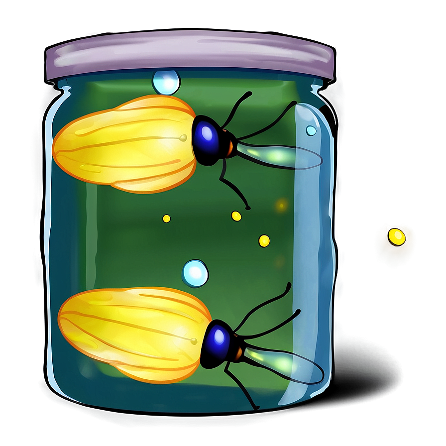 Fireflies In A Jar Png Gkk27 PNG