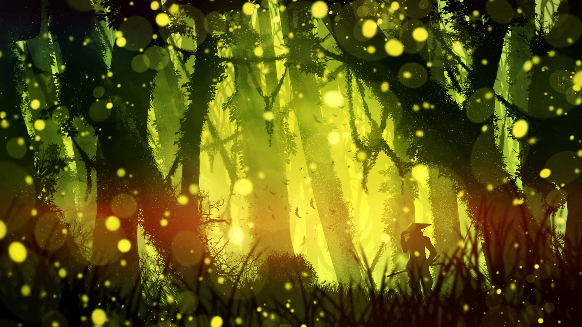 Firefly Hd Bright Light Wallpaper