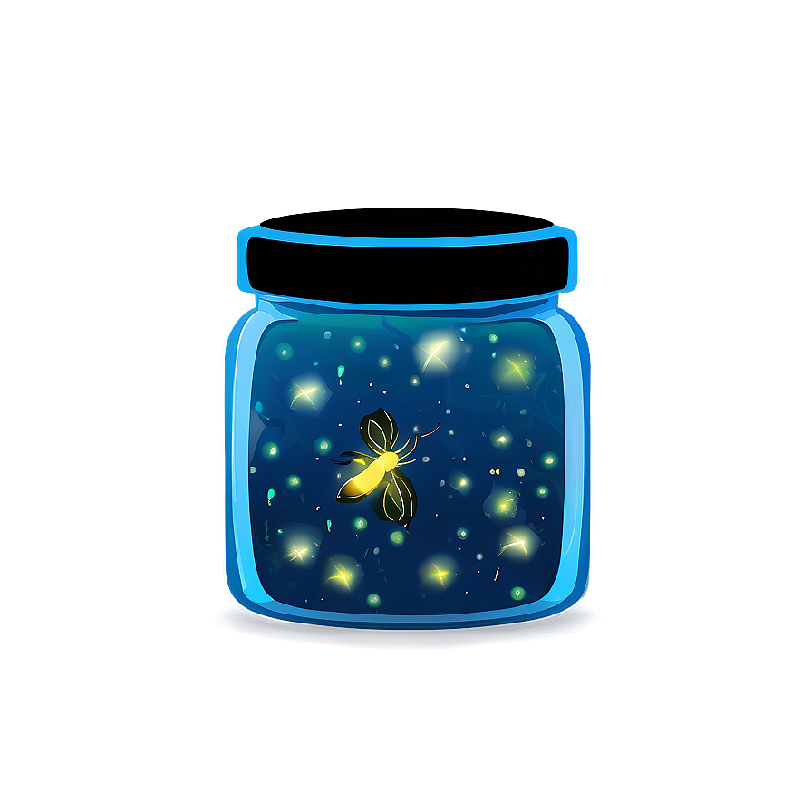 Firefly In Jar Png 06112024 PNG