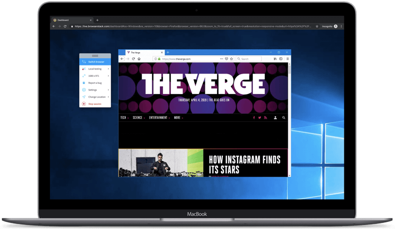 Firefox Browseron Mac Book The Verge Website PNG