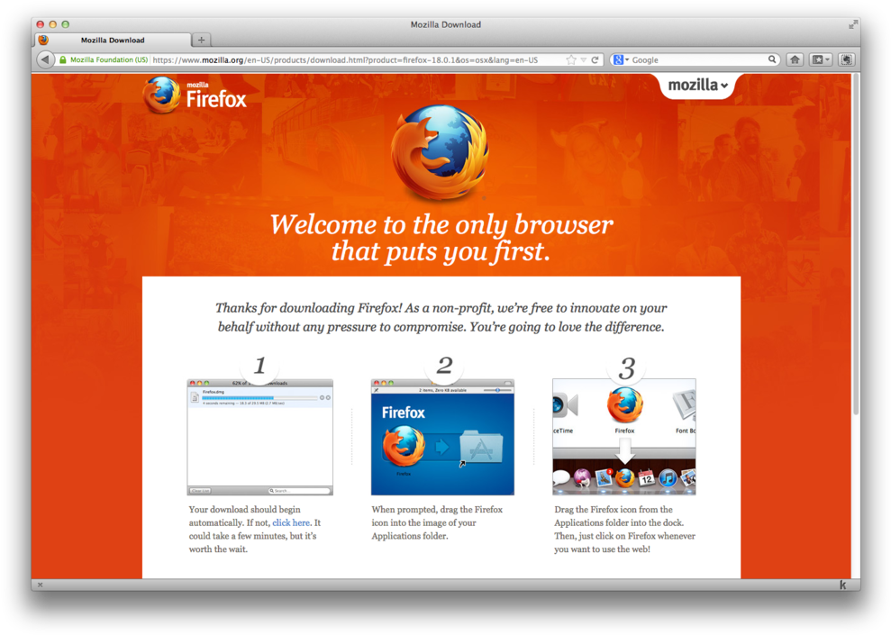Firefox Download Thank You Page PNG