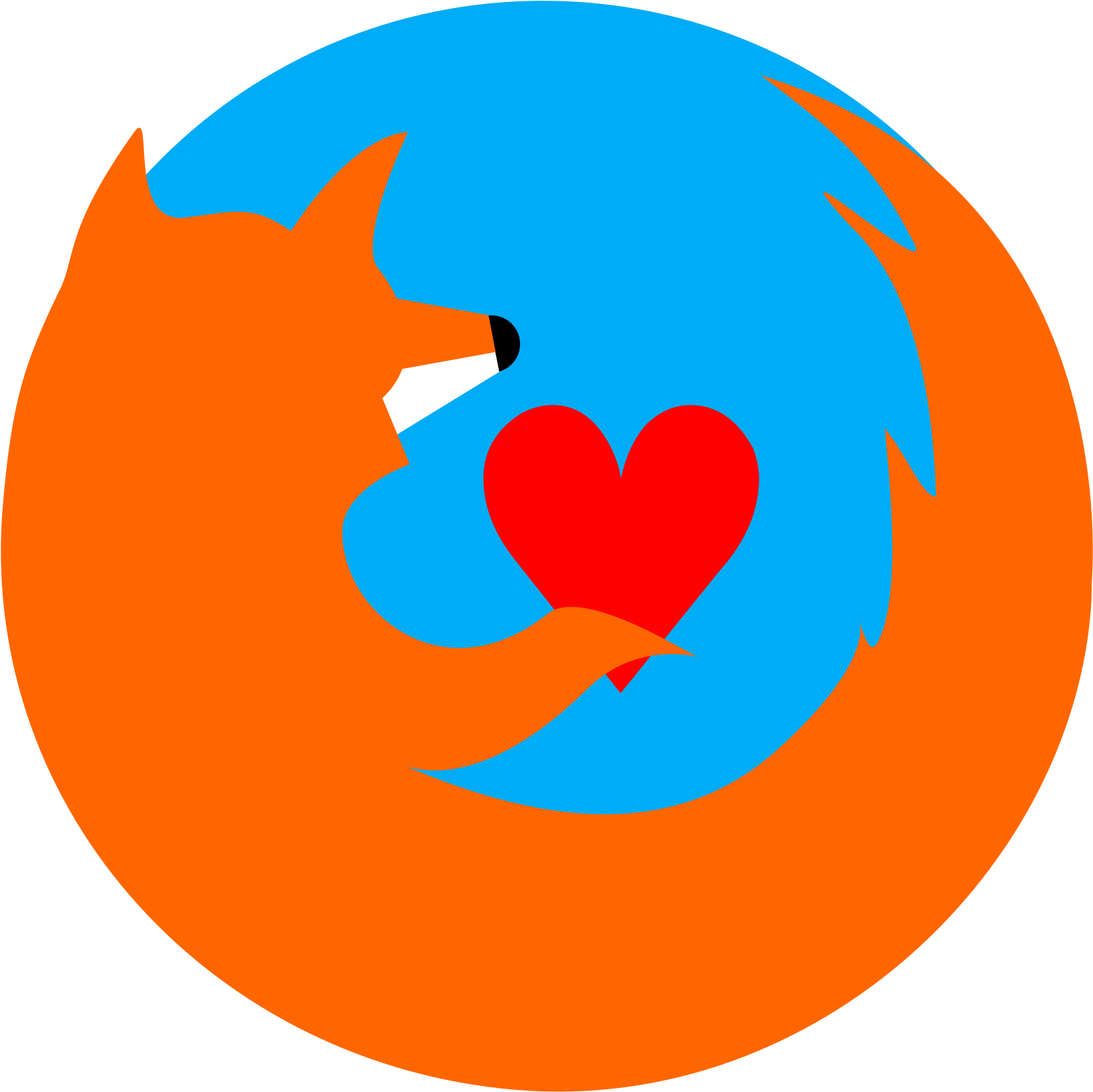 Firefox Logo Love Illustration PNG