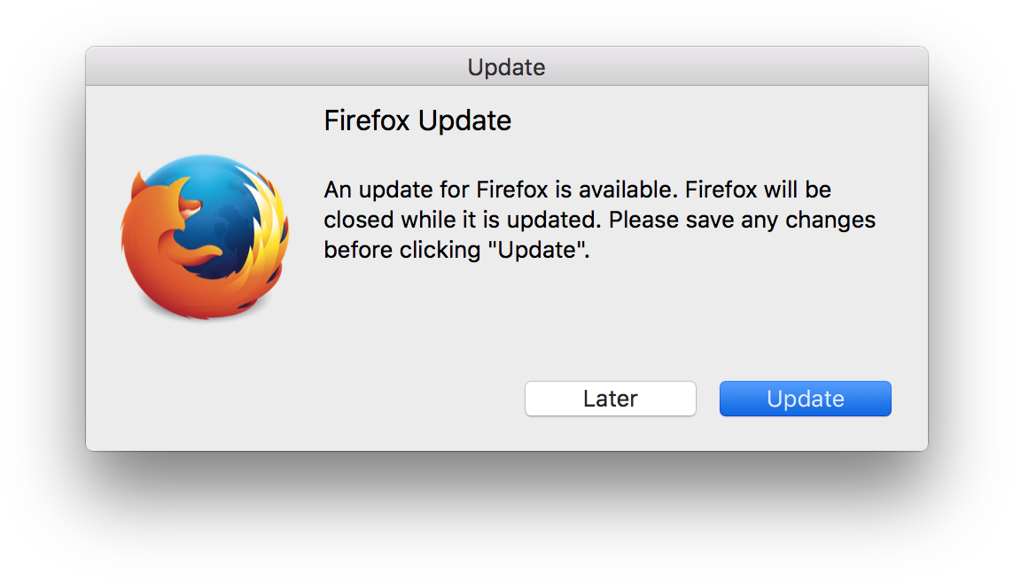 Firefox Update Notification Prompt PNG
