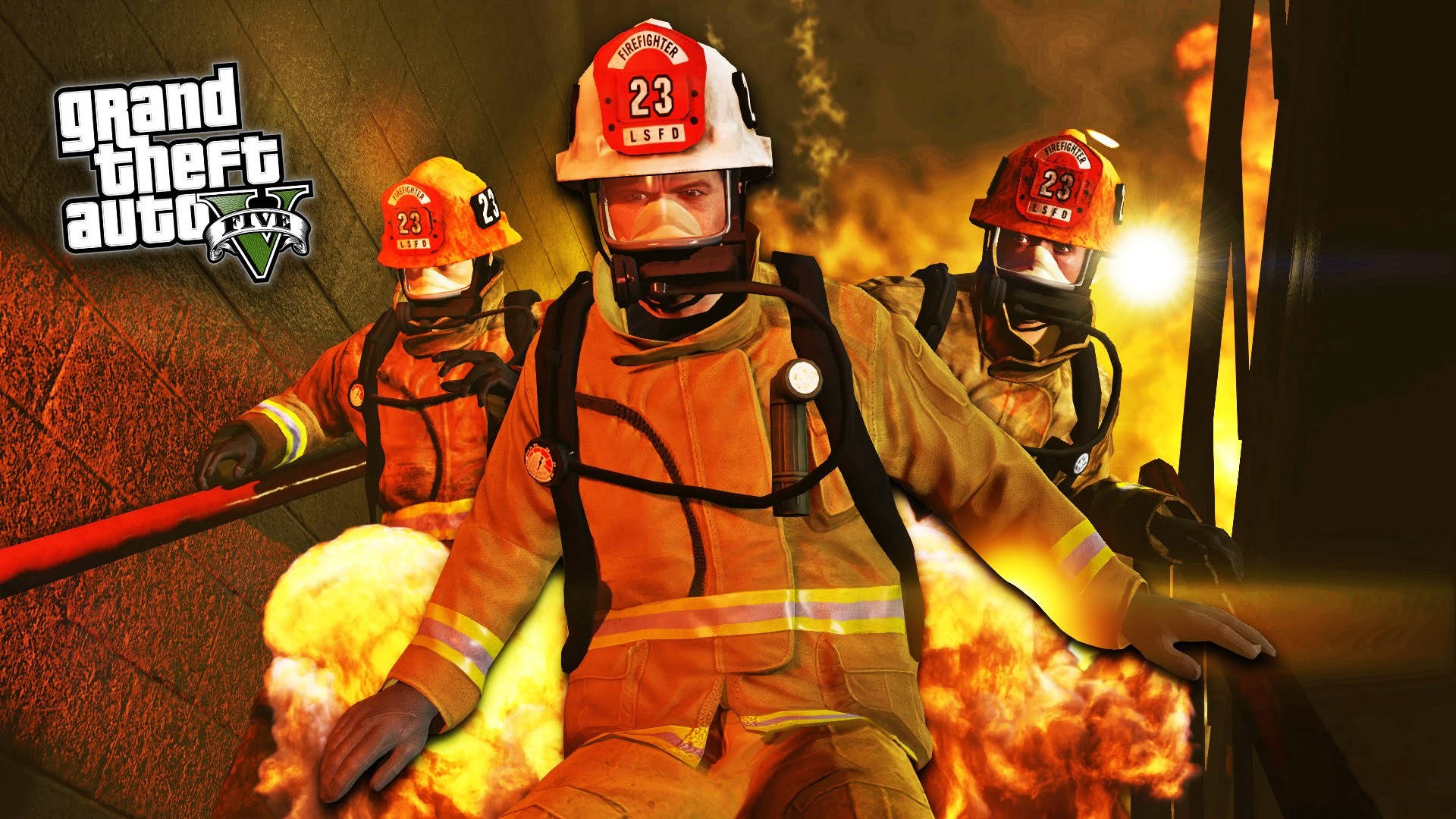 Fireman In The Online Game Grand Theft Auto V Wallpaper