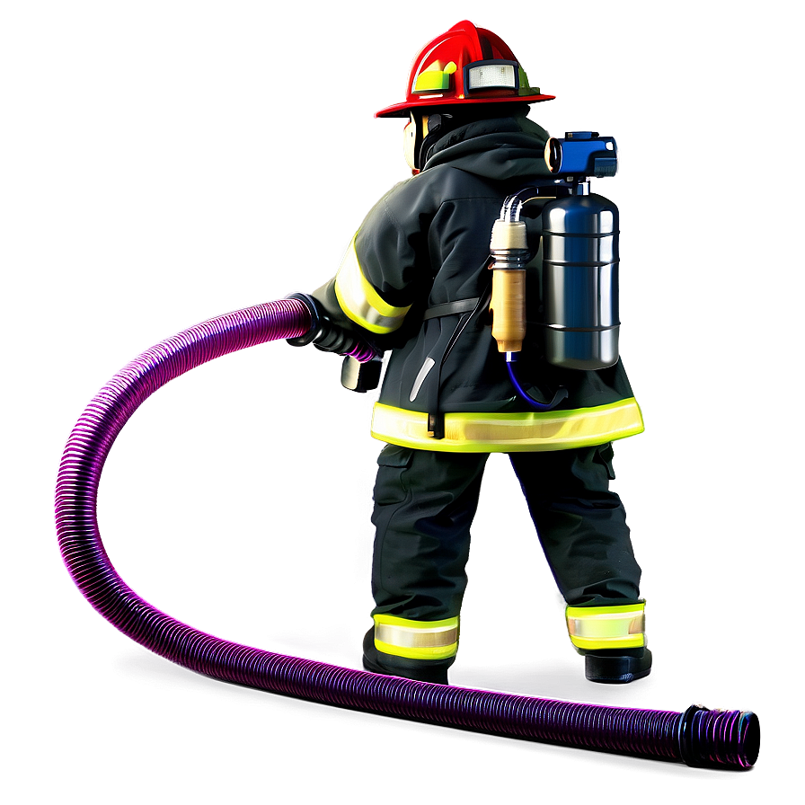 Fireman With Hose Png Tyw21 PNG