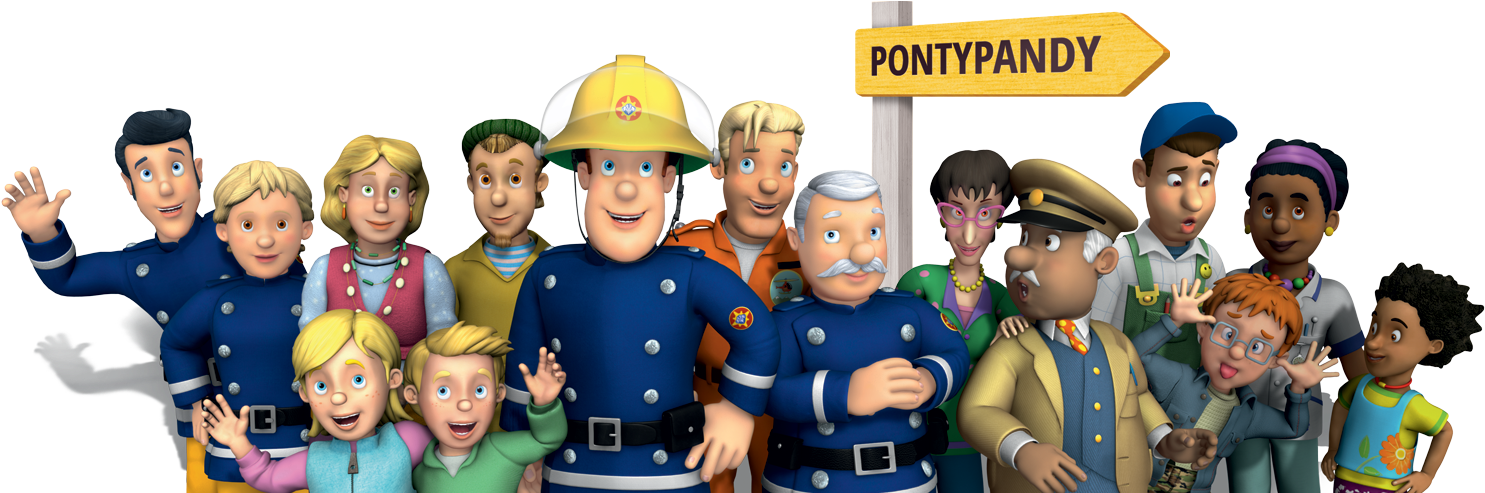 Firemanand Friends Pontypandy Sign PNG
