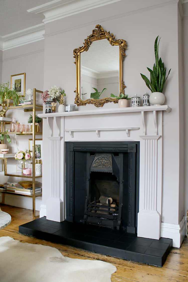 A Fireplace In A Living Room