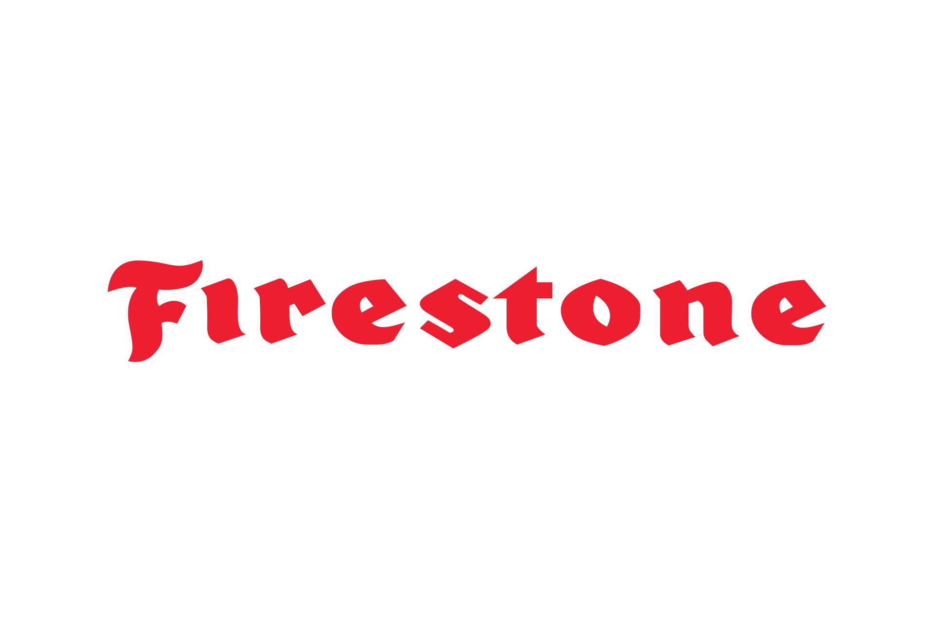 Firestonelogo Rojo Sobre Fondo Blanco. Fondo de pantalla
