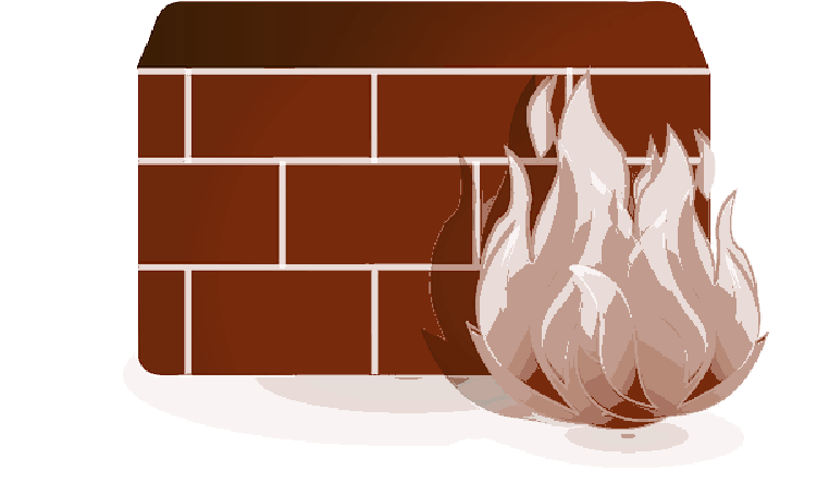 Firewall Concept Illustration PNG