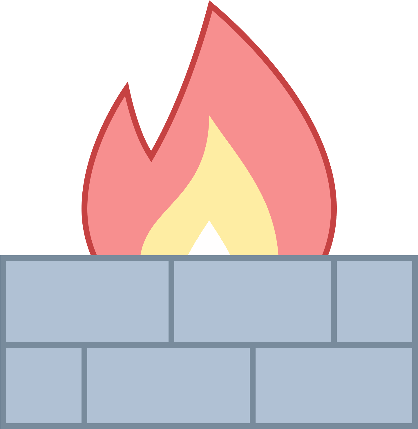 Firewall Concept Illustration PNG