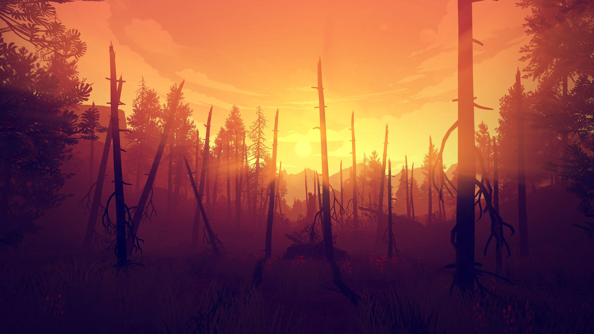 Firewatch Gaming Fire Aftermath Wallpaper