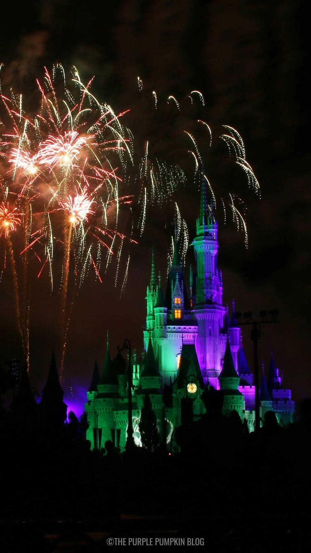 Fireworks Display Disney Castle Wallpaper