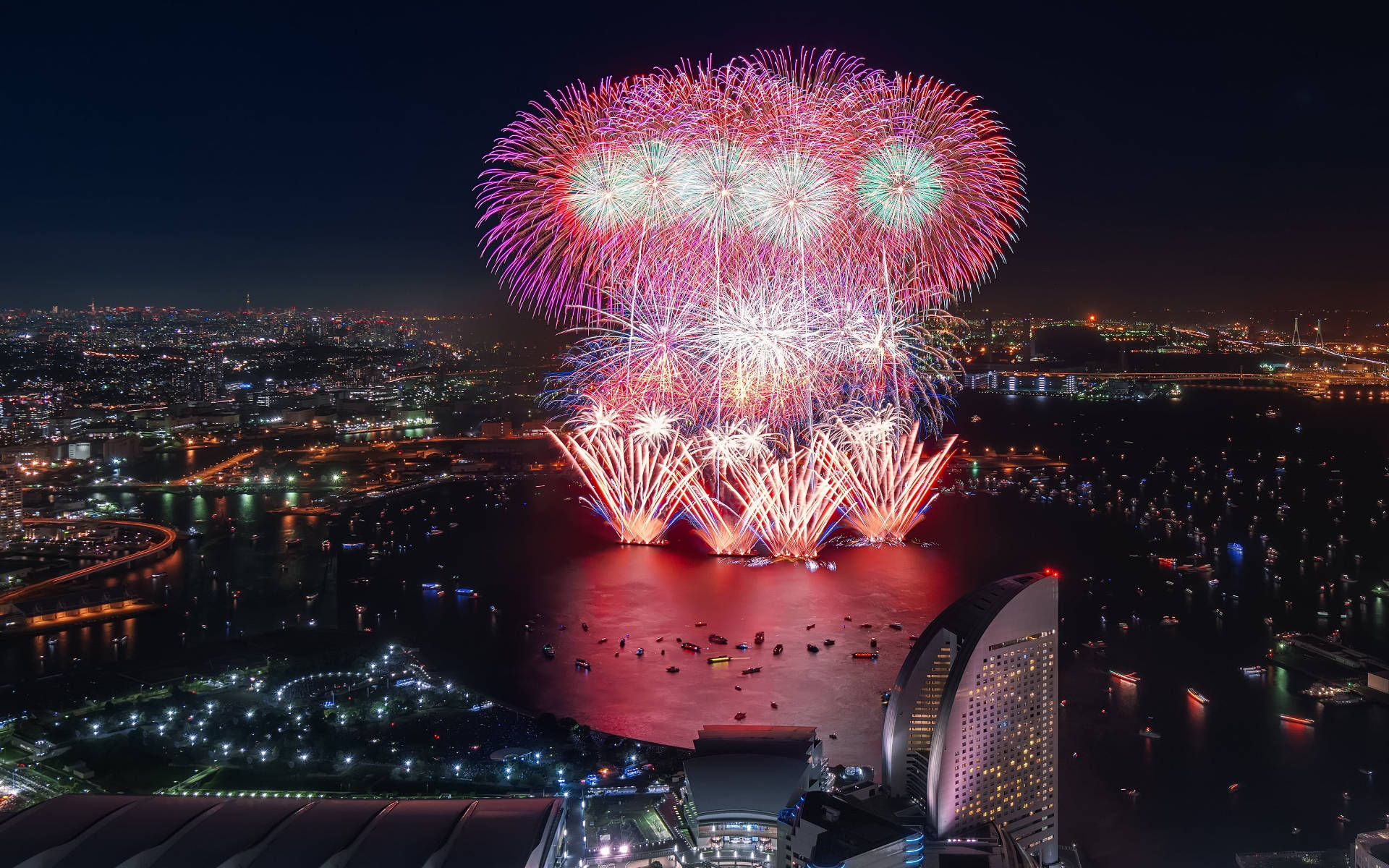 Fireworks Display In Yokohama Picture