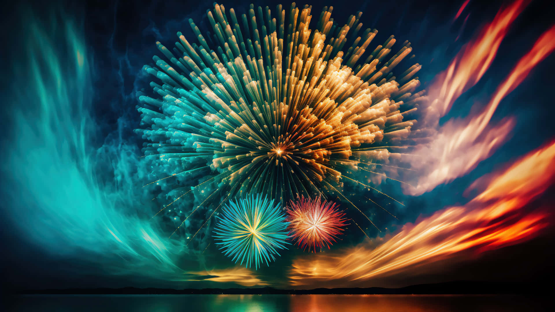 Elegant Fireworks Display Picture