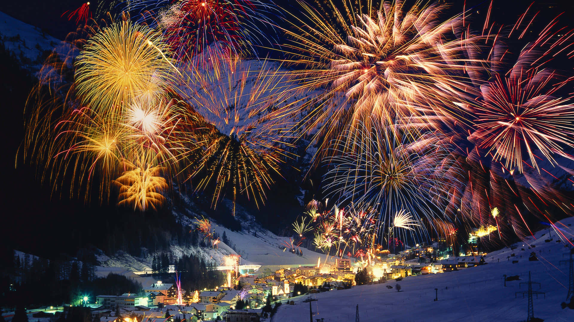 Switzerland Fireworks Display Picture